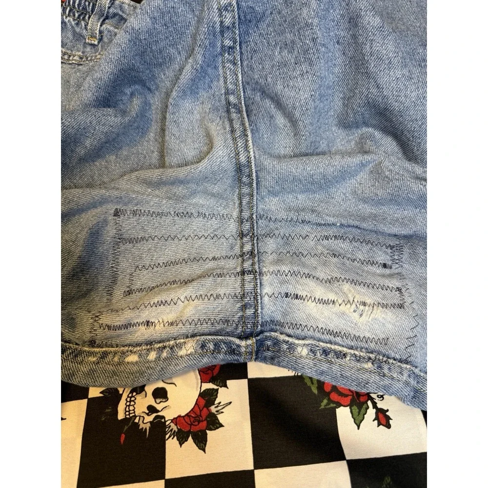 Vintage Lee‎ Jeans Size 14P Elastic Waist High Rise Straight Leg Denim